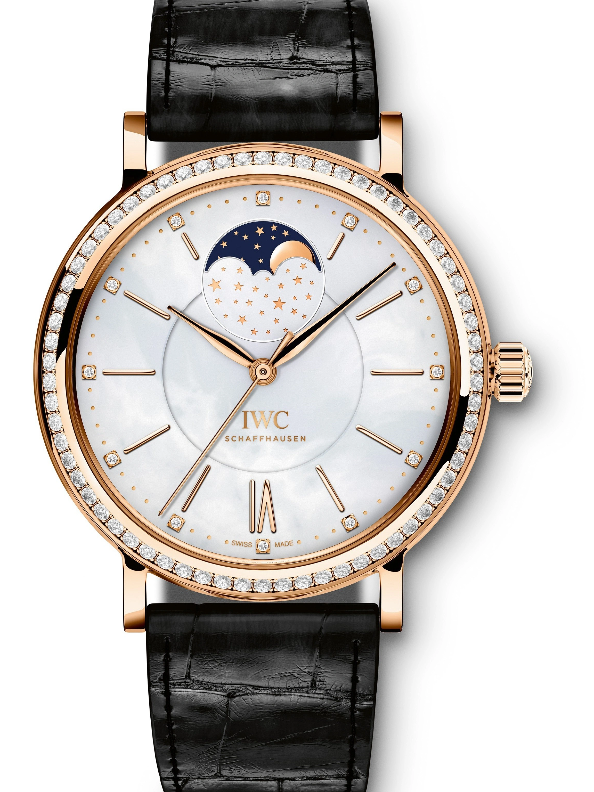 MIROTIME 1028 AAA Replica IWC Portofino Midsize Automatic Moonphase 37mm Ladies Watch IW459002